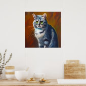 Australische mist Cat Poster (Keuken)