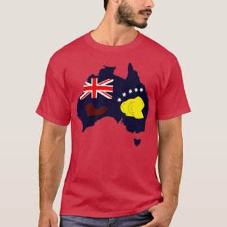 Australische opstartvlag t-shirt