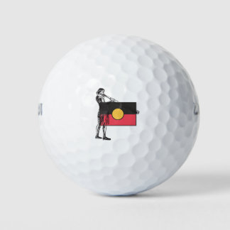 Australische originele vlag en afkomst golfballen