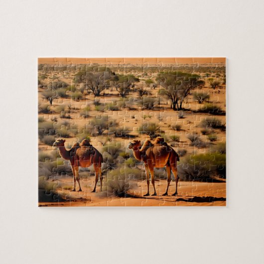 Australische outback kamelen, puzzel (Horizontaal)