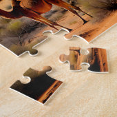 Australische outback kamelen, puzzel (Zijkant)