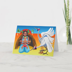 Australische outback Madonna en kind Feestdagen Kaart