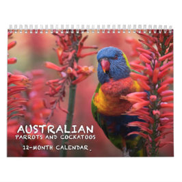 Australische parrots & Cockatoos-kalender - 3 mate Kalender