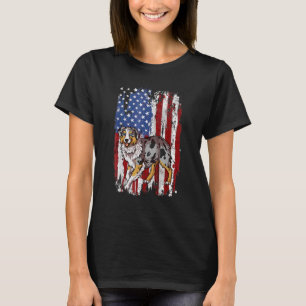 Australische patriottische herder : Amerikaanse vl T-shirt