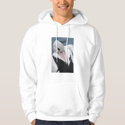Australische pelikaan komt dicht hoodie (Voorkant)