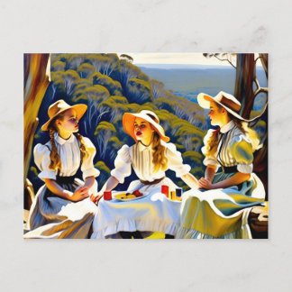 Australische picknick bij Hanging Rock Briefkaart