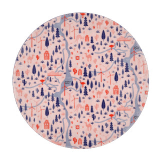 Australische pictogrammen, naadloos decoratief pat snijplank