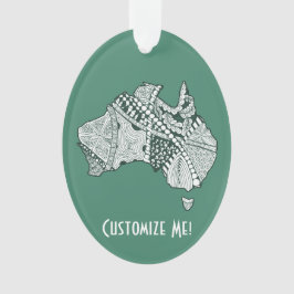 Australische platenkunst ornament