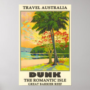 Australische Poster voor reizen met grote barrière