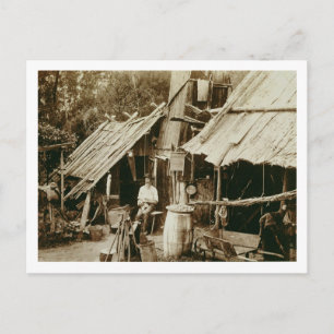 Australische prospector, c.1880s (sepia foto) briefkaart