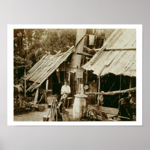 Australische prospector, c.1880s (sepia foto) poster