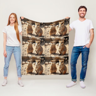 Australische Quokka Twins, Fleece Deken
