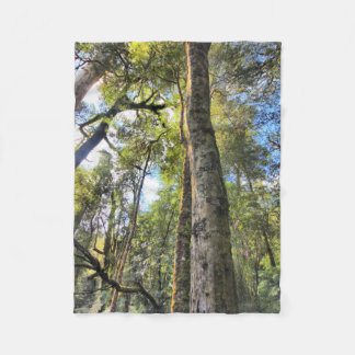 Australische regenwouden Eucalyptus Gum Trees Fleece Deken