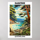 Australische Reisposter, Daintree, QLD Poster (Voorkant)