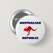 Australische Republiek Ronde Button 5,7 Cm (Voorkant /achterkant)