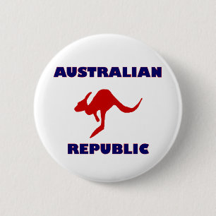 Australische Republiek Ronde Button 5,7 Cm
