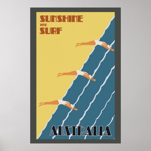 Australische retourvlucht poster (Voorkant)