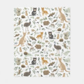 Australische reuzenboon Eucalyptus Fleece Deken (Voorkant)