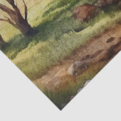 Australische Road Winds into Valley Decoupage Tissuepapier (Detail)