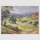 Australische Road Winds into Valley Decoupage Tissuepapier (Voorkant)