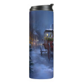 Australische runderen kerstfeest  thermosbeker (Gedraaid links)