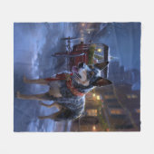 Australische runderkerstfeestseizoen fleece deken (Voorkant (Horizontaal))