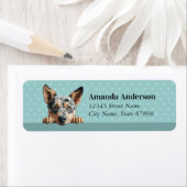 Australische Rundvee Hond Retouradres Labels (Insitu)