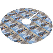 Australische Rundvee Laat Het Sneeuwen Kerstmis Kerstboom Rok (Gekanteld)