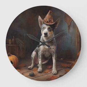 Australische Rundvee Pompoenen Halloween Griezelen Grote Klok