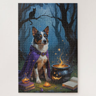 Australische Rundvee Whimsical Halloween-schilderi Legpuzzel