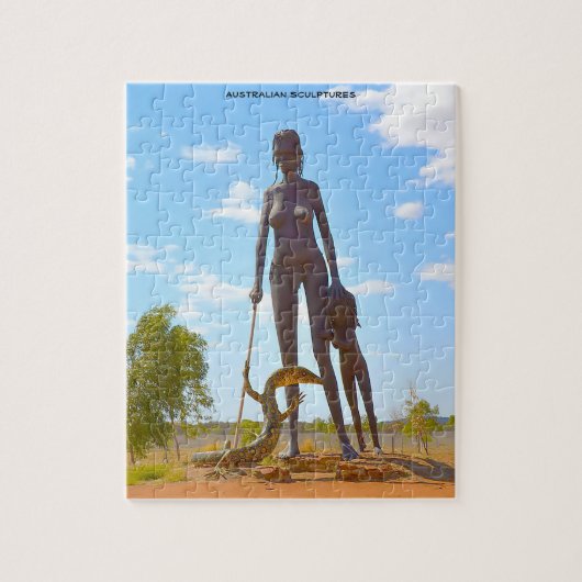 Australische sculpturen legpuzzel (Verticaal)