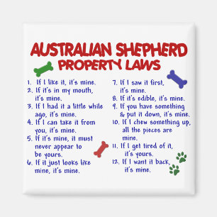 AUSTRALISCHE SHEPHERD Property Laws 2 Magneet