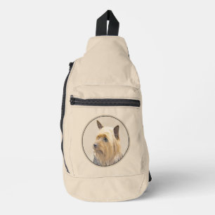 Australische Silky Terrier Schilderen Originele Ho Sling Bag