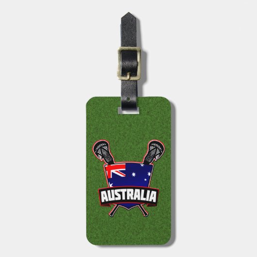 Australische Sjabloon van het Lacrosse-Bagagelabel Bagagelabel (Voorkant verticaal)
