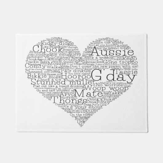 Australische slang deurmat (Voorkant)