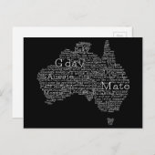 Australische slang-kaart briefkaart (Voorkant / Achterkant)