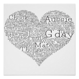 Australische slang perfect poster