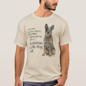 Australische stierenhond Pap T-Shirt (Voorkant)