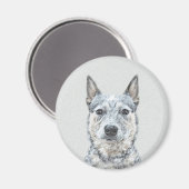 Australische stierenschilderingen - Kute Original  Magneet (Voorkant / Achterkant)