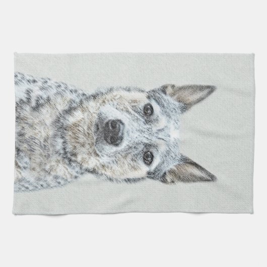 Australische stierenschilderingen - Kute Original  Theedoek (Horizontaal)