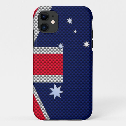 Australische stijl van het vlaggenontwerp van kool Case-Mate iPhone case (Achterkant)