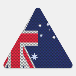 Australische stijl van het vlaggenontwerp van kool driehoek sticker