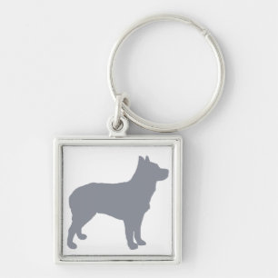 Australische stompe staart vee hond silo blue.png sleutelhanger