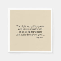 Australische Struik poëzie Paper BBQ Napkins