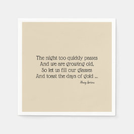 Australische Struik poëzie Paper BBQ Napkins Servet