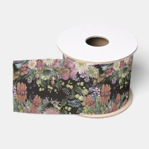 Australische Struik Wildbloemen Grosgrain Lint