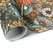 Australische Struik Wildflower Garden Cadeaupapier (Rol Hoek)