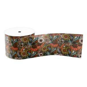 Australische Struik Wildflower Garden Grosgrain Lint