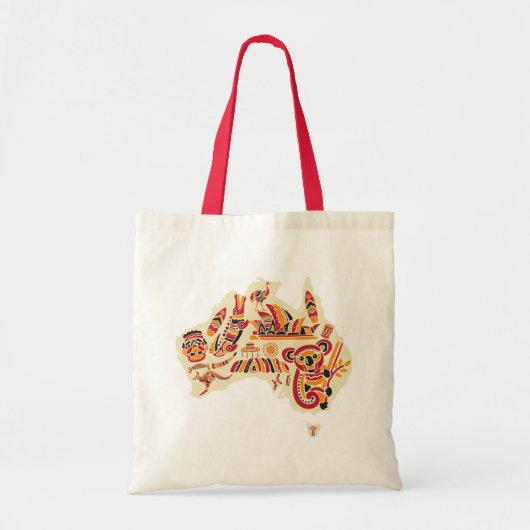 Australische symbolen tote bag (Voorkant)