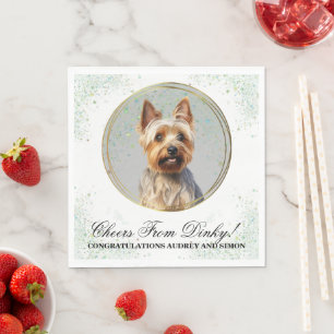 Australische Terrier bruiloft servetten met honden